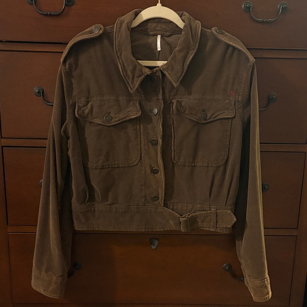 Free People Brown Evelyn Jacket